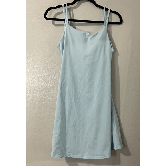 HALARA Dress Women’s Medium Blue NWT Cloudful Fabric Twisted Exercise Athleisure - Picture 2 of 8